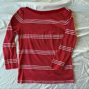 Gap boatneck 3/4 length sleeve shirt size medium